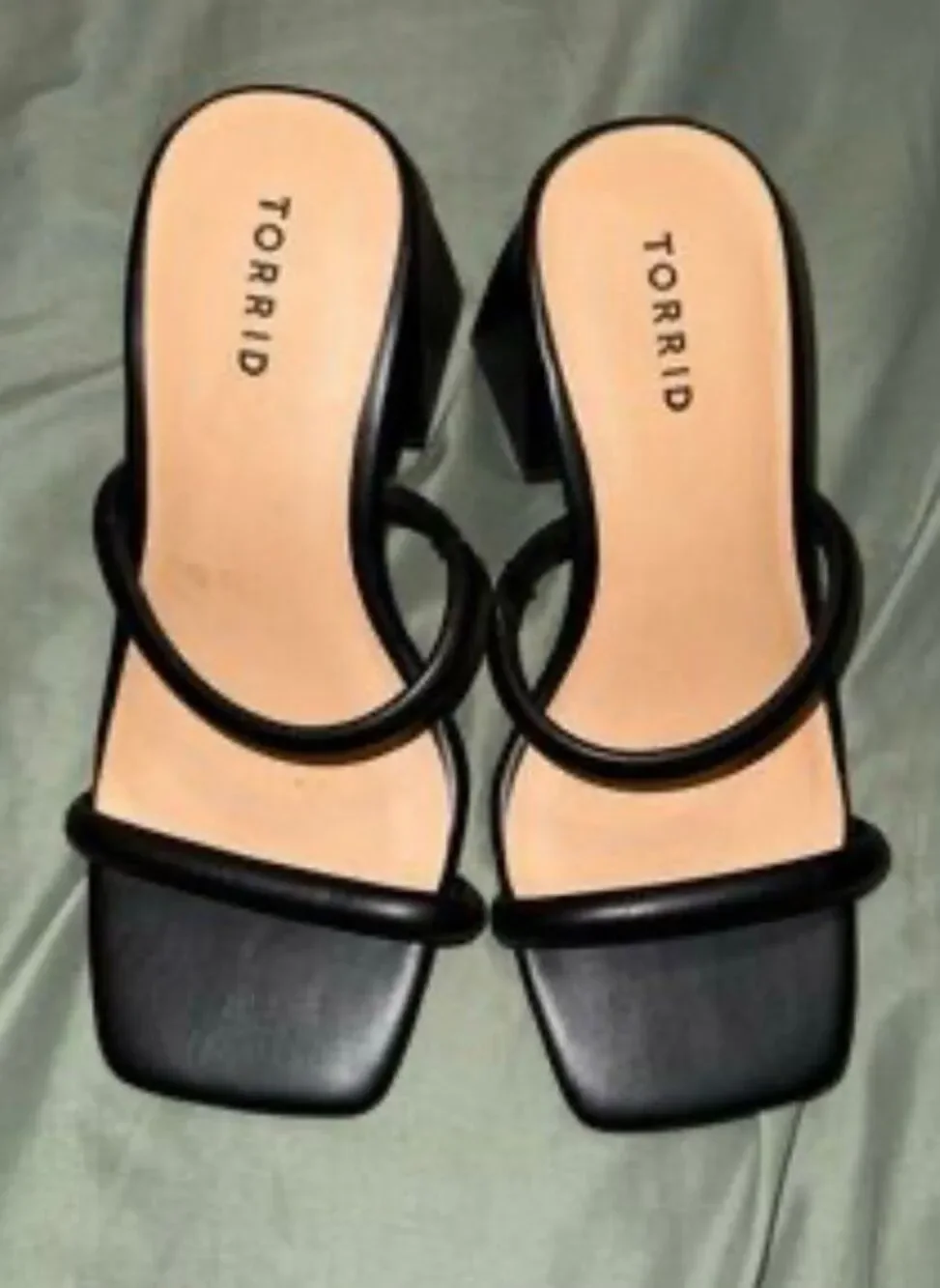 Torrid strappy single sole heels size 10.5WW